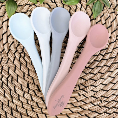 DAINTY DAISY - Dusty Rose Silicone Bowl and Spoon Set